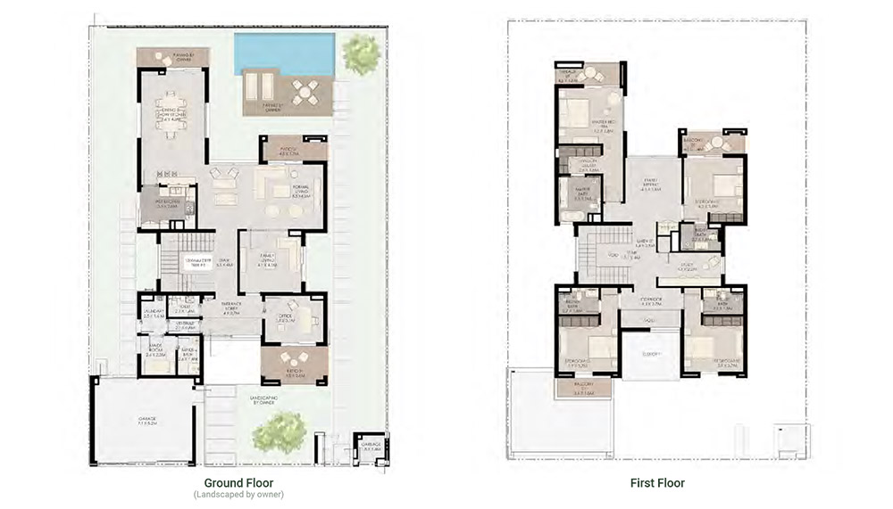 Athlon by Aldar Dubai 4 Bedroom Villa Floor Plan