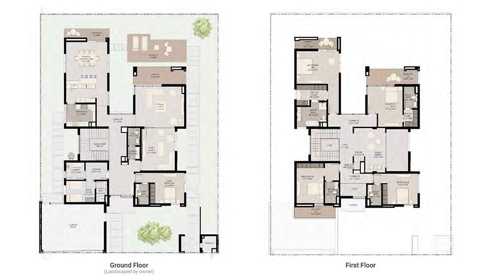 Athlon by Aldar Dubai 5 Bedroom Villa Floor Plan