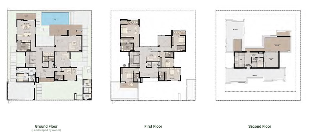 Athlon by Aldar Dubai 6 Bedroom Villa Floor Plan